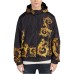 VERSACE JEANS COUTURE GIUBBOTTO BLACK/GOLD CON STAMPA BAROCCO