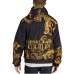 VERSACE JEANS COUTURE GIUBBOTTO BLACK/GOLD CON STAMPA BAROCCO