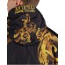 VERSACE JEANS COUTURE GIUBBOTTO BLACK/GOLD CON STAMPA BAROCCO