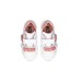 MOSCHINO SNEAKERS BIANCHE CON PATCH CUORE ROSA E LOGO LETTERING IN METALLO ROSA