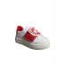 MOSCHINO SNEAKERS BIANCHE E ROSSE CON PATCH TEDDY