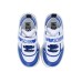 MOSCHINO SNEAKERS BIANCA E BLU CON LOGO LETTERING