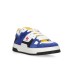 DSQUARED2 SNEAKER IN SUEDE BLUETTE E LEATHER MULTICOLOR CON LOGO LETTERING LATERALE