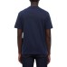 EA7 EMPORIO ARMANI T-SHIRT IN COTONE BLUE A MANICA CORTA CON STAMPA LOGO LETTERING	