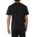 EA7 EMPORIO ARMANI T-SHIRT IN COTONE BLACK A MANICA CORTA CON STAMPA LOGO LETTERING