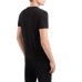 EA7 EMPORIO ARMANI T-SHIRT REGULAR FIT IN JERSEY DI COTONE BLACK A MANICA CORTA CON LOGO LETTERING GOLD