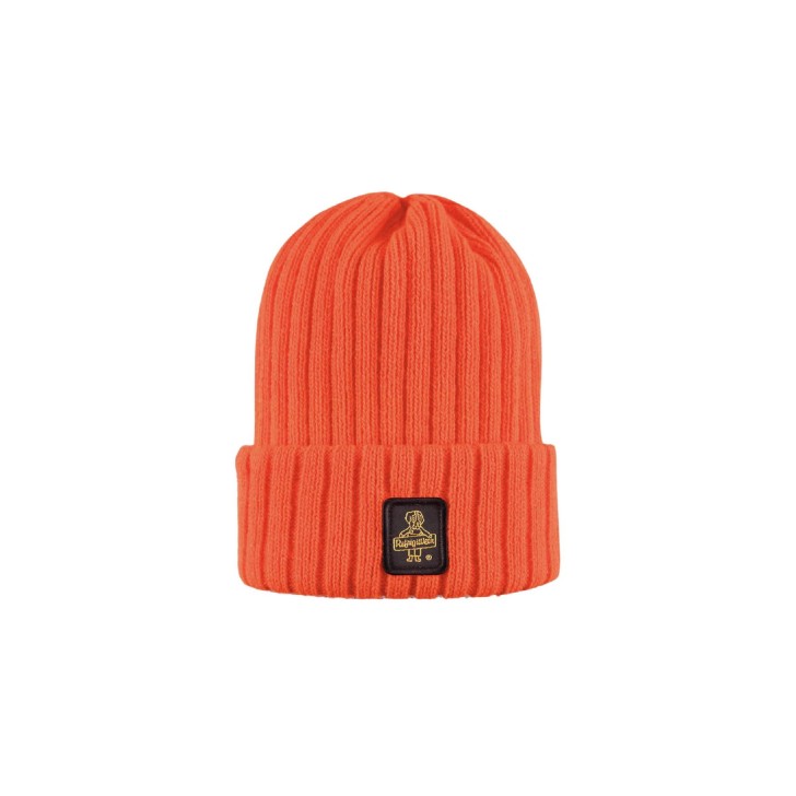 RefrigiWear Cappello arancione con logo ricamato