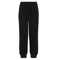 EA7 EMPORIO ARMANI PANTALONE JOGGER BLACK IN COTONE ORGANICO E MODAL STRETCH 