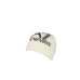 EA7 EMPORIO ARMANI CAPPELLO BEIGE UNISEX CON MAXI LOGO LETTERING BLACK