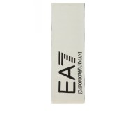 EA7 EMPORIO ARMANI SCIARPA UNISEX BEIGE CON MAXI LOGO LETTERING BLACK 