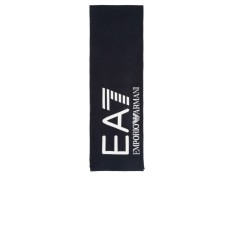 EA7 EMPORIO ARMANI SCIARPA UNISEX BLUE CON MAXI LOGO LETTERING WHITE	