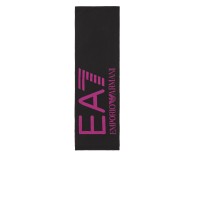 EA7 EMPORIO ARMANI SCIARPA UNISEX BLACK CON MAXI LOGO LETTERING PURPLE