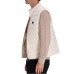 EMPORIO ARMANI PIUMINO FULL ZIP SMANICATO IN NYLON TRAPUNTATO WHITE CON PATCH BLACK LOGO AQUILA