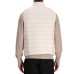 EMPORIO ARMANI PIUMINO FULL ZIP SMANICATO IN NYLON TRAPUNTATO WHITE CON PATCH BLACK LOGO AQUILA