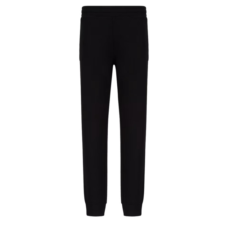 EMPORIO ARMANI PANTALONI JOGGER BLACK IN FELPA MISTO MODAL	