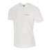 Emporio Armani T-Shirt Bianca a manica corta con micro logo lettering