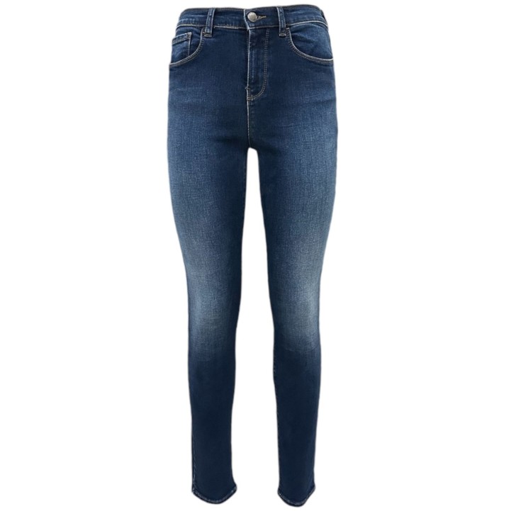 EMPORIO ARMANI JEANS SKINNY FIT J20 IN DENIM BLU CINQUE TASCHE