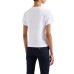 EMPORIO ARMANI T-SHIRT IN JERSEY ORGANICO ASV A MANICA CORTA WHITE CON STAMPA LOGO AQUILA 