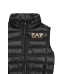 Ea7 Emporio Armani gilet da Bimbo nero con logo oro 