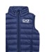 Ea7 Emporio Armani gilet da bimbo blu con logo bianco