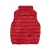 Ea7 Emporio Armani gilet rosso da bimbo con logo nero 