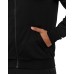 EA7 EMPORIO ARMANI FELPA FULL ZIP CON CAPPUCCIO IN COTONE BLACK