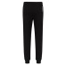 EA7 EMPORIO ARMANI PANTALONE JOGGER IN COTONE BLACK CON LOGO STAMPATO LETTERING WHITE 