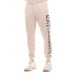 EA7 EMPORIO ARMANI PANTALONE JOGGER IN COTONE BEIGE CON MAXI LOGO LETTERING BLACK