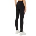 EA7 EMPORIO ARMANI LEGGINGS BLACK CON LOGO LETTERING STAMPATO ROSAGOLD 