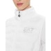 EA7 EMPORIO ARMANI GILET WHITE CON LOGO LETTERING SILVER