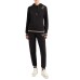 EA7 EMPORIO ARMANI TUTA COMPLETA DA DONNA IN COTONE STRETCH BLACK 