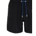 Ea7 Emporio Armani boxer da mare nero con logo blu nella parte anteriore