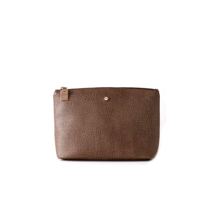 BORBONESE POCHETTE DA DONNA CON STAMPA OP NATURAL IN PELLE