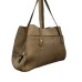 BORBONESE BORSA SHOPPING A SPALLA CON STAMPA OP NATURAL/BLACK IN PELLE DA DONNA