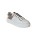 VALENTINO SNEAKER IN LEATHER WHITE/GUNMETAL DA DONNA