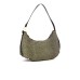 BORBONESE BORSA HOBO MEDIUM CON STAMPA OP NATURAL/BLACK IN NYLON 