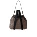 BORBONESE ZAINO CON STAMPA OP NATURAL/BLACK IN NYLON DA DONNA 