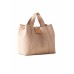 BORBONESE BORSA SHOPPING A MANO BEIGE IN PELLE DA DONNA 