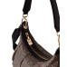 BORBONESE BORSA HOBO A SPALLA CON STAMPA OP NATURAL/BLACK IN NYLON 