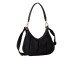 BORBONESE BORSA HOBO A SPALLA NERA IN NYLON 