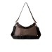 BORBONESE BORSA HOBO MINI A SPALLA CON STAMPA OP NATURAL/BLACK IN NYLON 