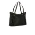 BORBONESE BORSA SHOPPING A SPALLA NERA IN NYLON DA DONNA