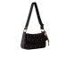 BORBONESE BORSA CROSS OVER A SPALLA NERO/OP NATURAL IN NYLON DA DONNA 