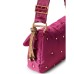 BORBONESE BORSA CROSS OVER A SPALLA FUCSIA/OP NATURAL IN NYLON DA DONNA 