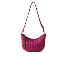 BORBONESE LUNA BAG MINI DA DONNA FUCSIA IN NYLON 