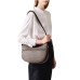 BORBONESE LUNA BAG SMALL CON STAMPA OP NATURAL/BLACK IN NYLON DA DONNA 