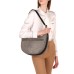 BORBONESE LUNA BAG MIDDLE A TRACOLLA CON STAMPA OP NATURAL/BLACK IN NYLON DA DONNA 