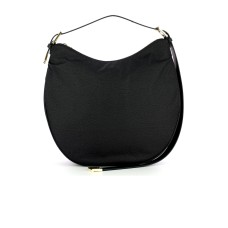 Borbonese Borsa a spalla Hobo Large in Nylon Nero