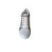 VALENTINO SNEAKER IN LEATHER WHITE DA DONNA CON INSERTI NUDE IN VERNICE E LOGO LETTERING 