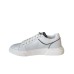 VALENTINO SNEAKER IN LEATHER TOTAL WHITE CON ZIP E LOGO LETTERING